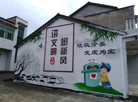  常山墙绘是现在流行的墙体广告