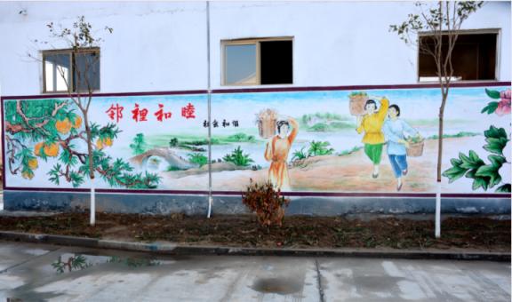 常山乡镇文化墙 乡风文明焕发新活力